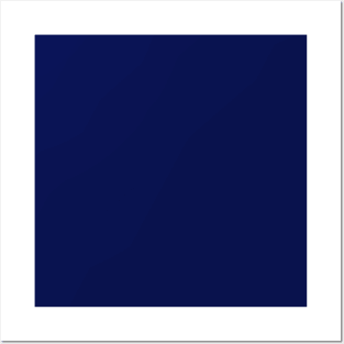 Classic Navy Blue Solid Color Posters and Art
